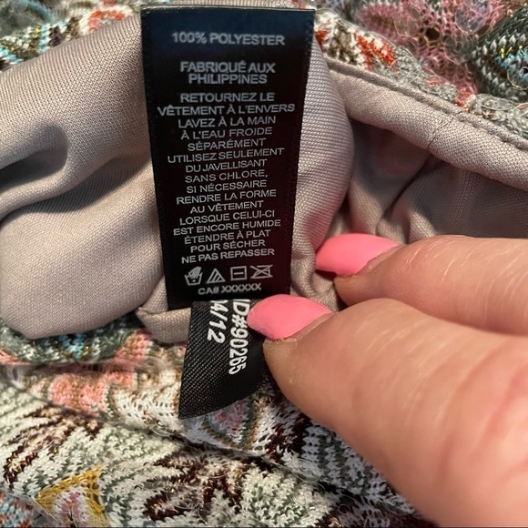 Express Sequin Aztec Print Zig Zag Mini Skirt - Picture 9 of 12